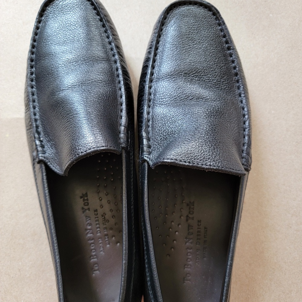 Adam Derrick by To Boot New York Men's Leather Loafers – Made in Italy – Size 8